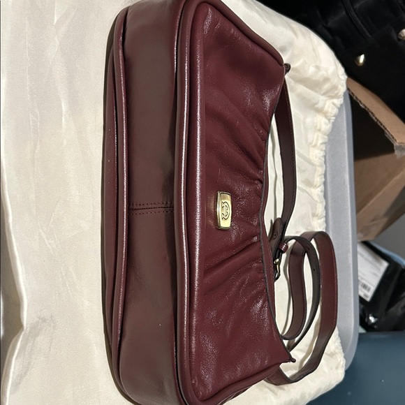 Etienne Aigner Burgundy Crossbody Bag - Picture 3 of 8